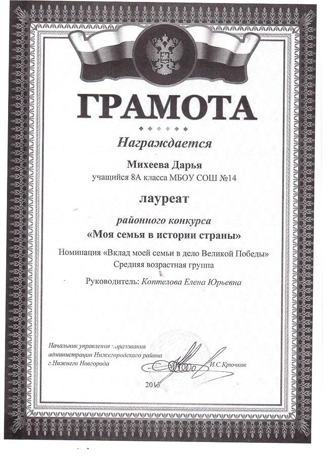 Достижения учеников