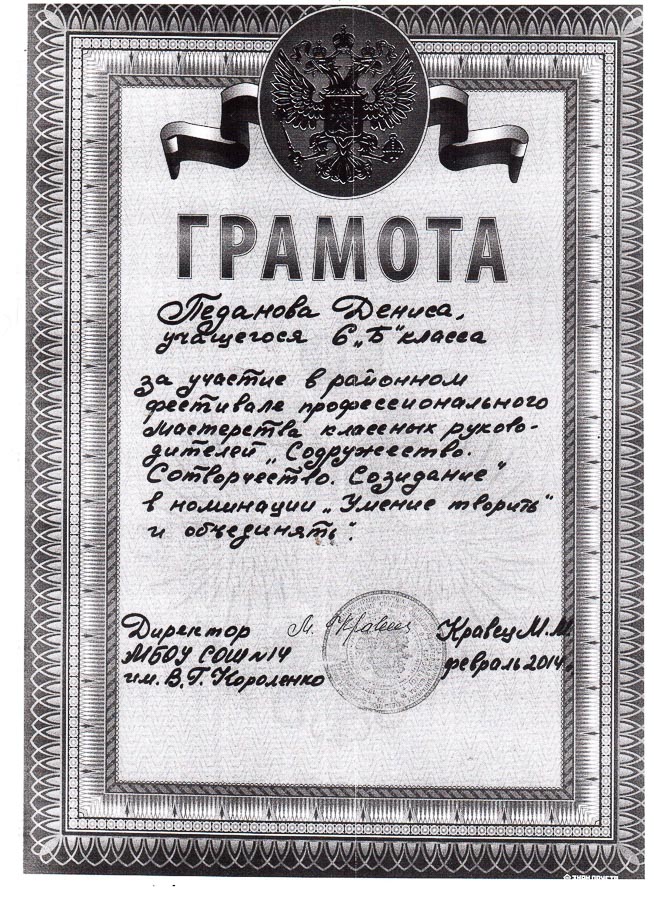 Достижения учеников