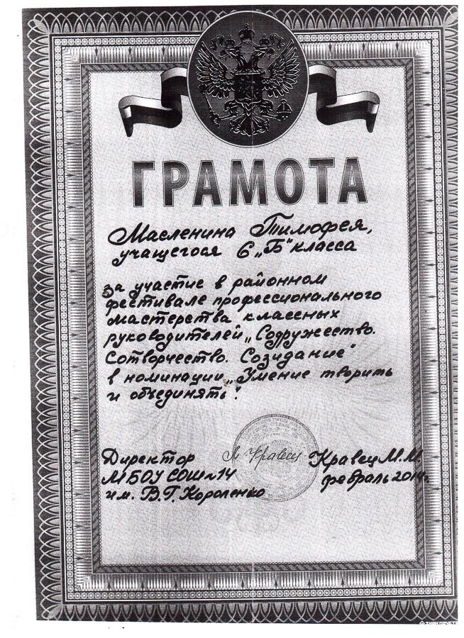 Достижения учеников