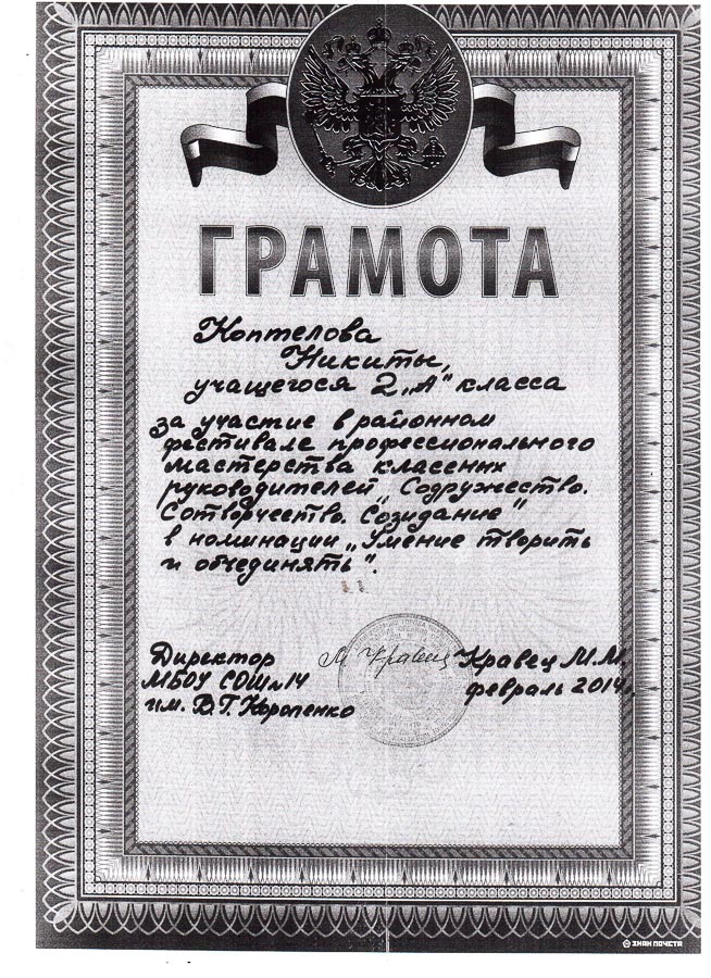 Достижения учеников