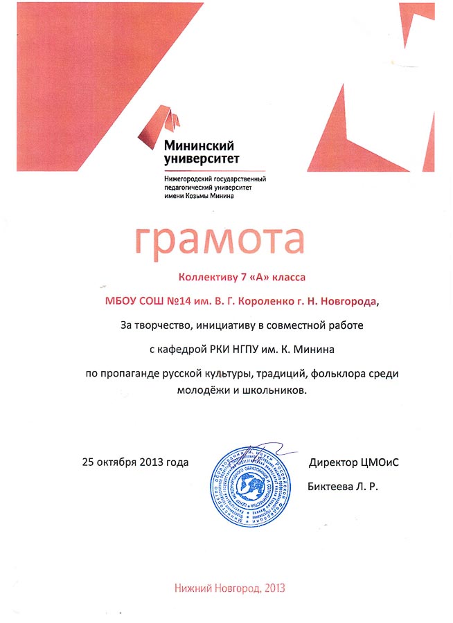 Достижения учеников