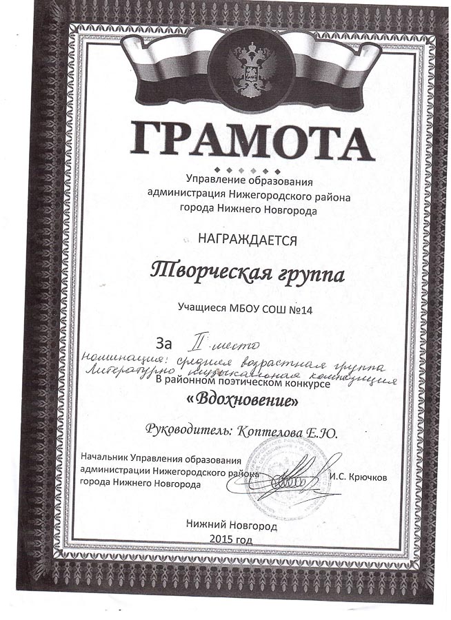 Достижения учеников